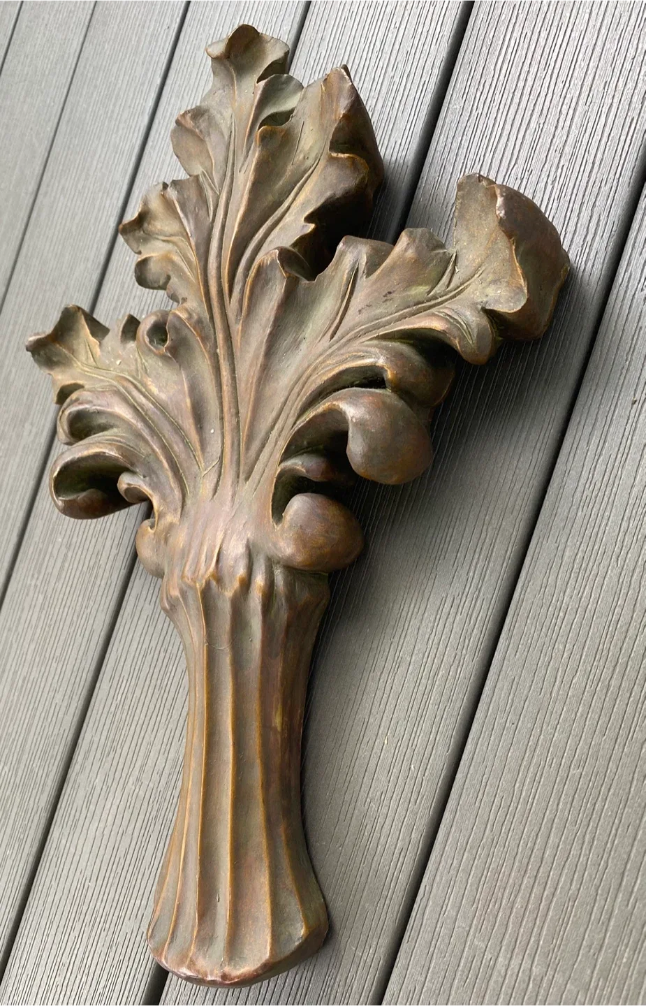 Fleur De Lis Wall Decor Plaque Rustic Victorian Antique Style image indicator(2)