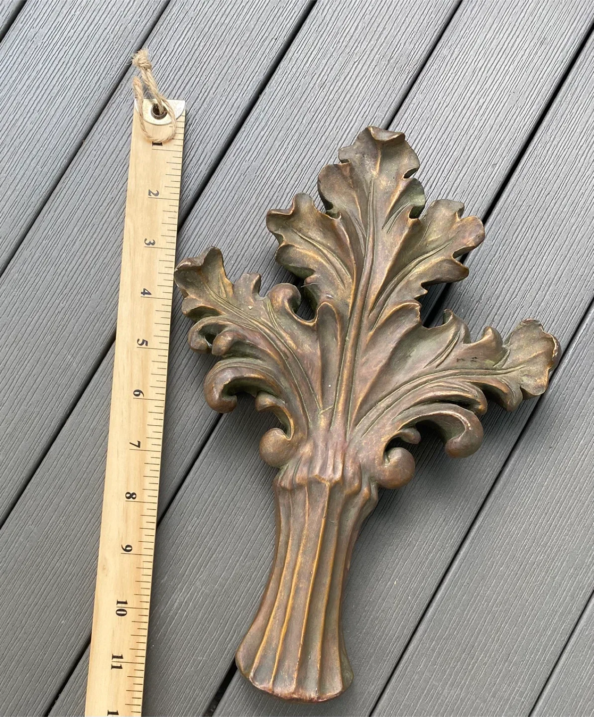 Fleur De Lis Wall Decor Plaque Rustic Victorian Antique Style image indicator(5)