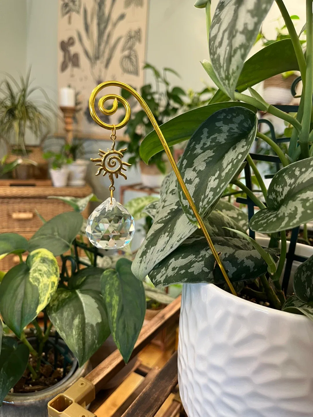 Decorative Suncatcher Plant Pot Stakes image indicator(6)