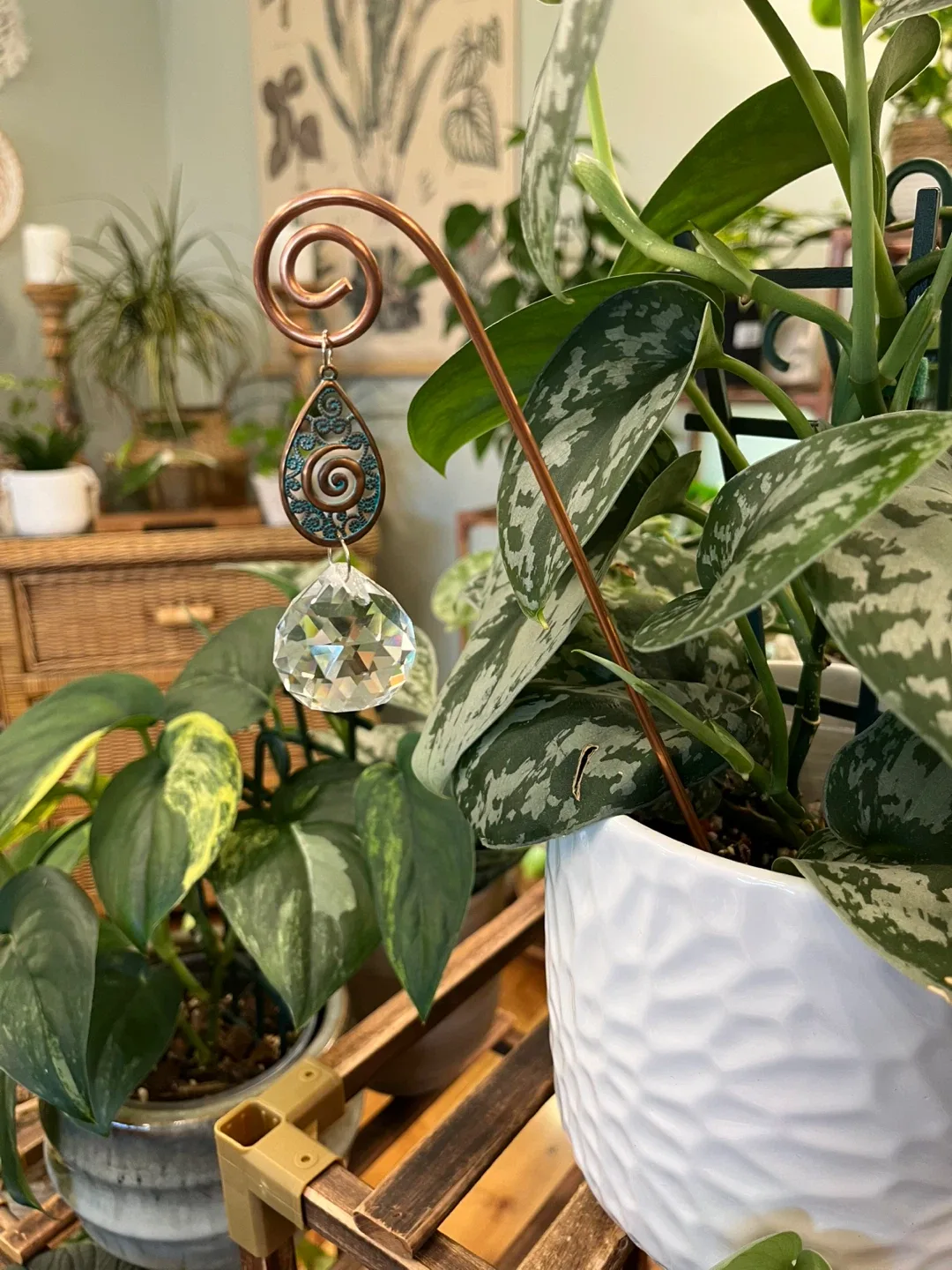 Decorative Suncatcher Plant Pot Stakes image indicator(8)