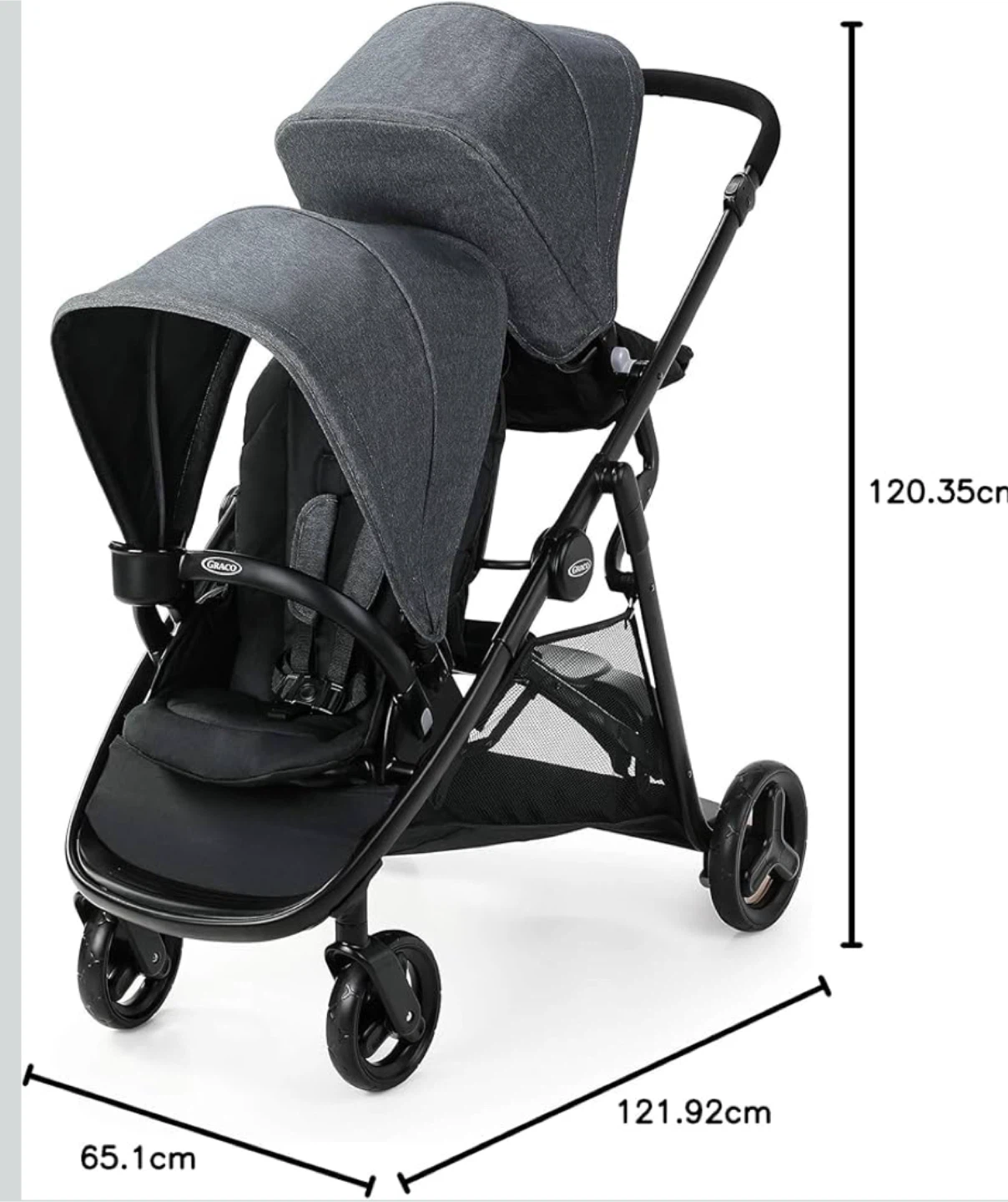 Graco Ready2Grow 2.0 Double Stroller, Rafa