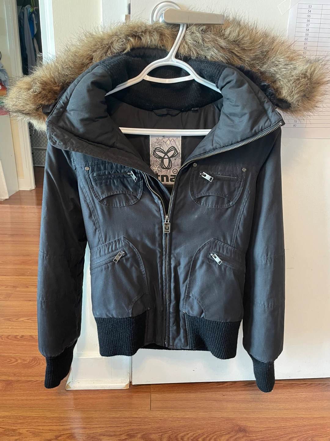 TNA Black Winter Jacket - Size XS