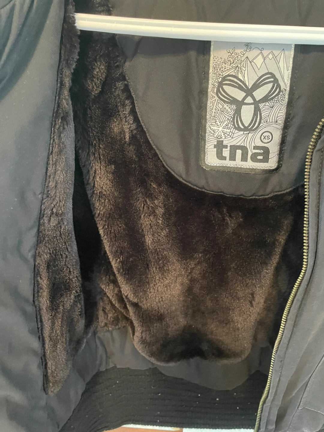 TNA Black Winter Jacket - Size XS - photo 3