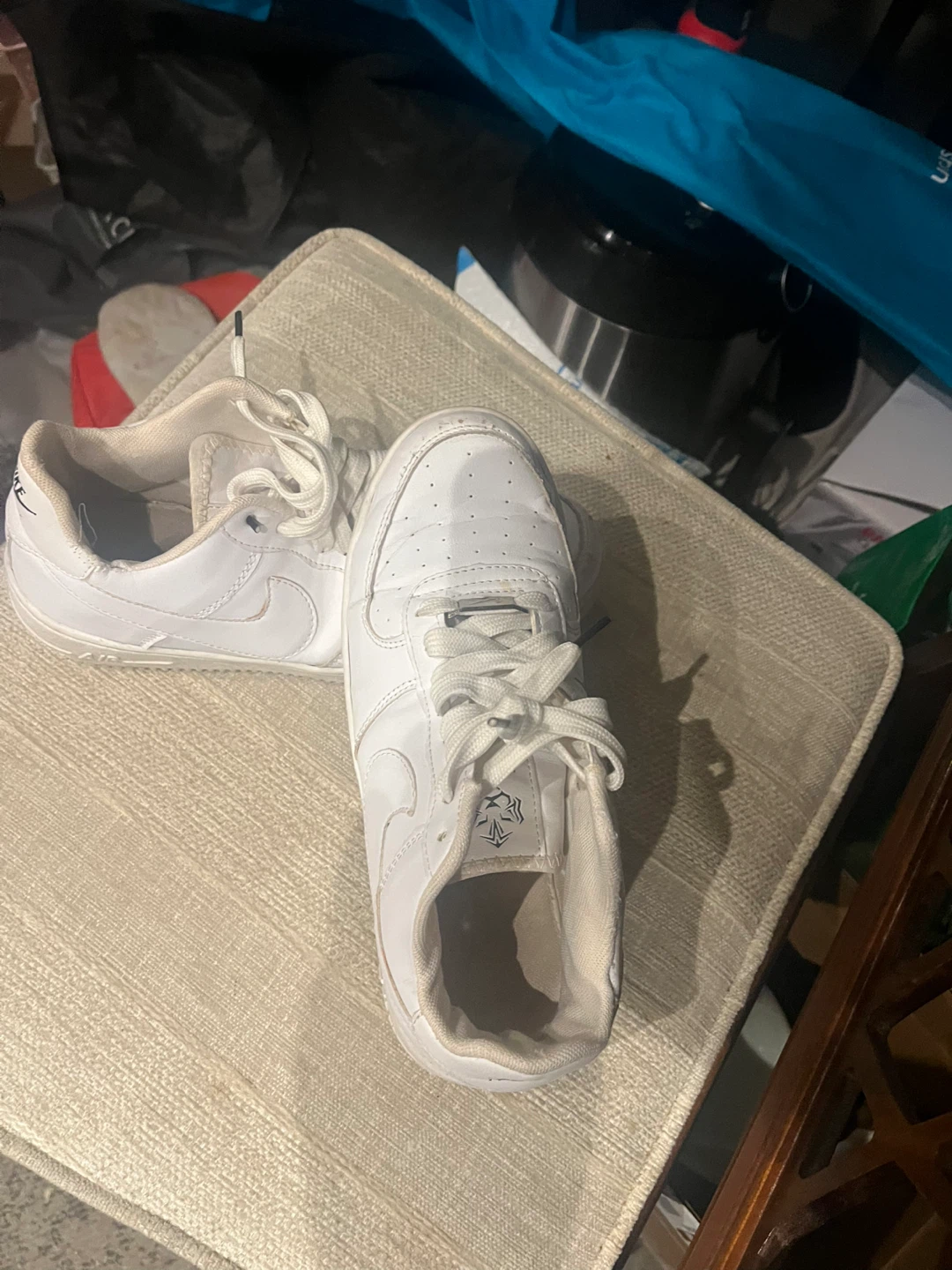 Nike Air Force White Sneakers - Size 6 - photo 3