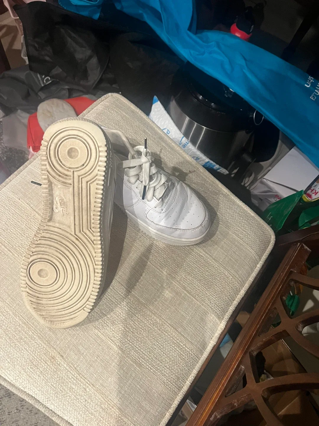 Nike Air Force White Sneakers - Size 6 image indicator(6)