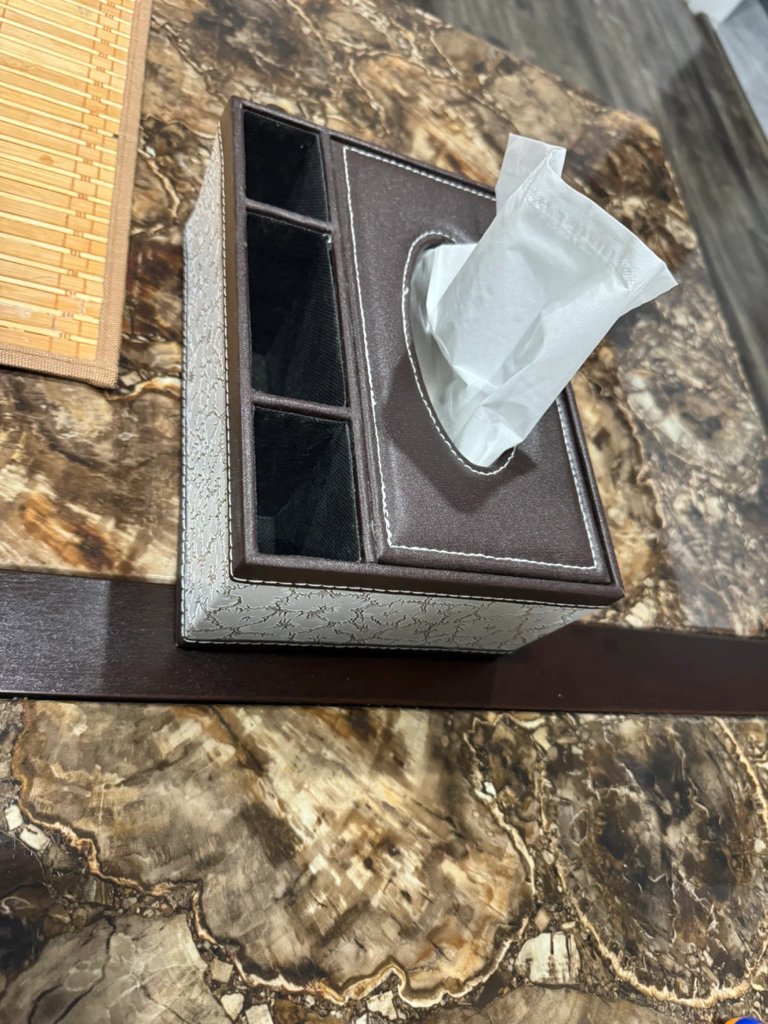 Tissue Box Cover with Organizer - photo 2