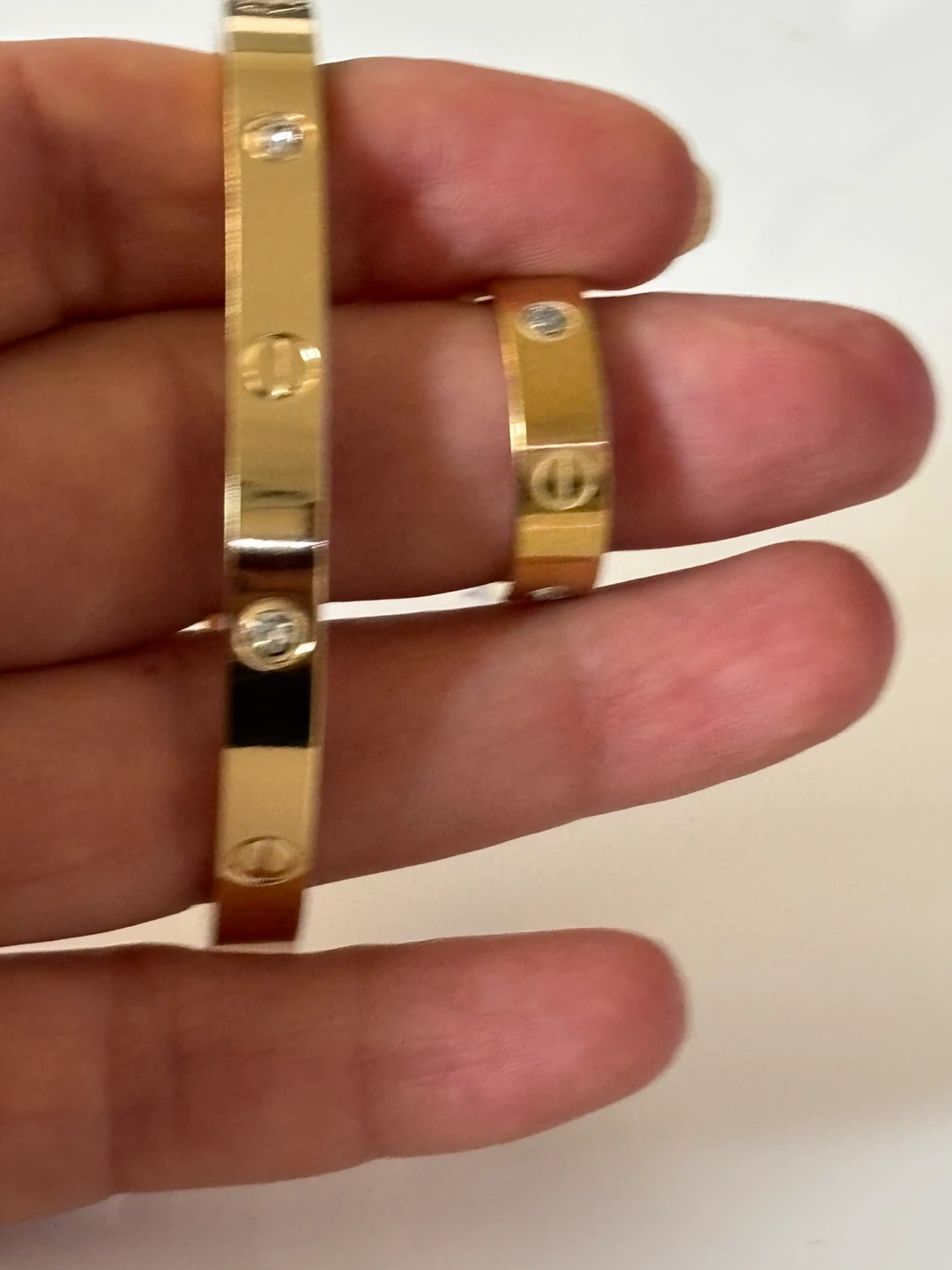 Love Bracelet and Ring Set Gold plated - photo 2