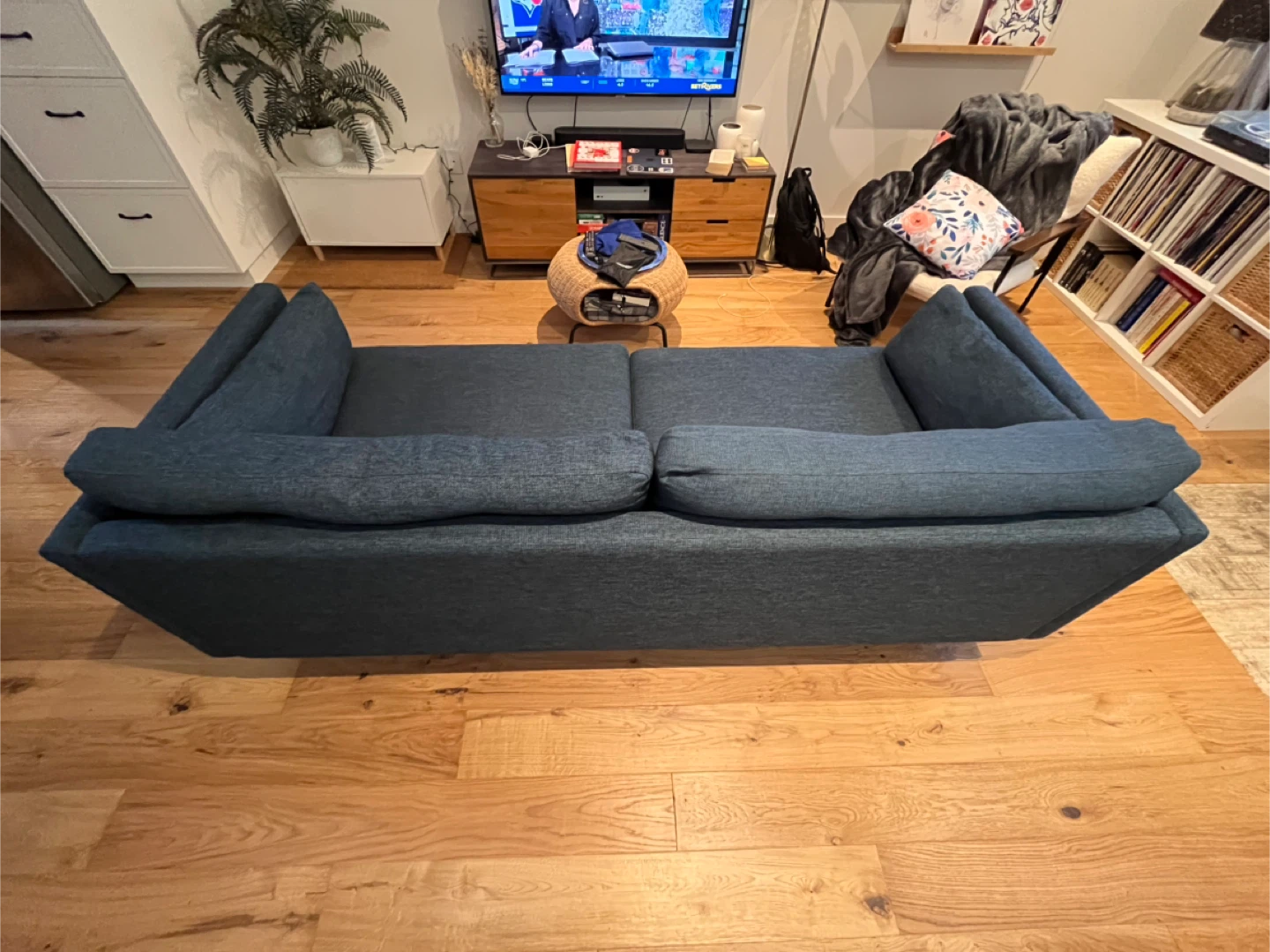 Blue Fabric Sofa from Article - photo 4