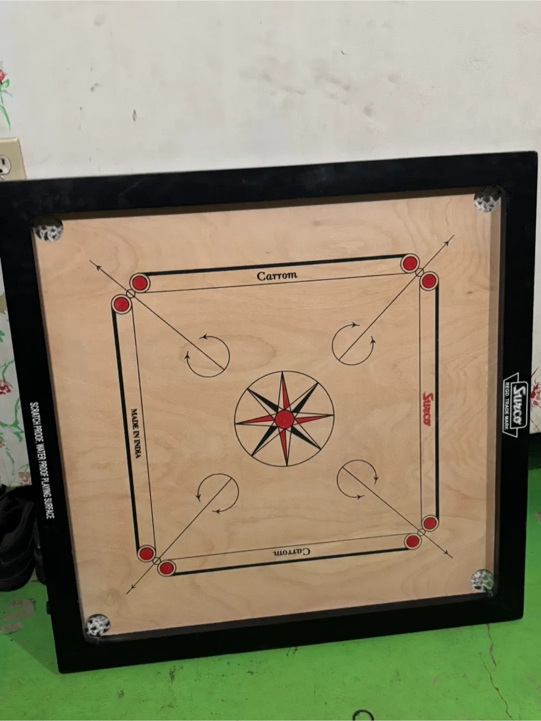 Surco Carrom Board - Scratch & Water Proof
