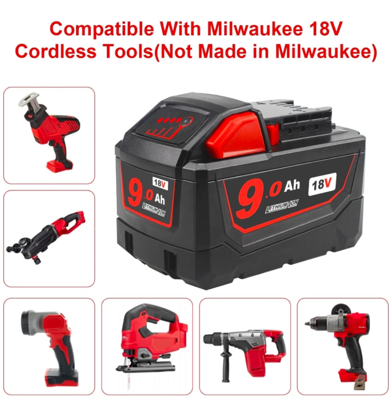 Xinriga replacement battery for Milwaukee - photo 4