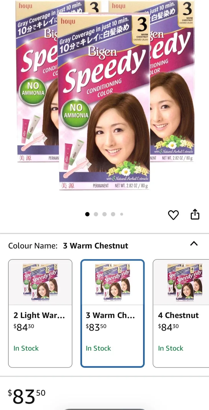 Bigen Speedy Conditioning Color 3 Warm Chestnut image indicator(5)