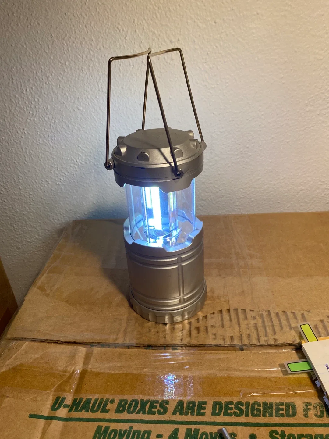 Silver Collapsible Camping Lantern image indicator(2)