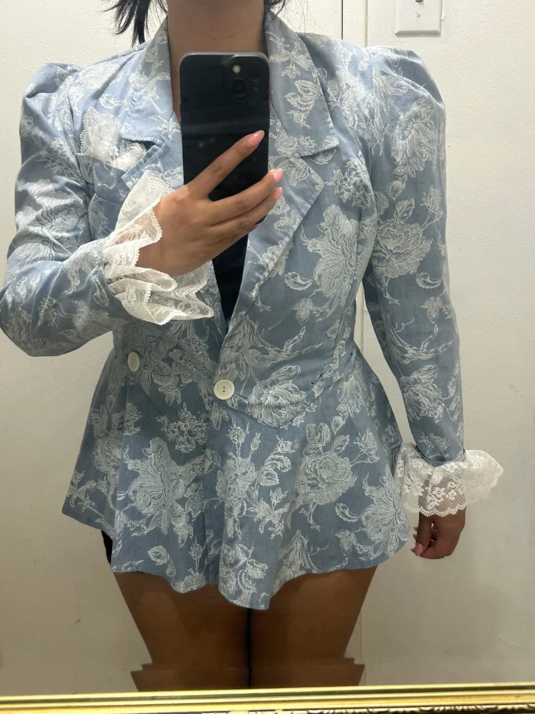 Vintage Tea Patch Floral Blazer thumbnail