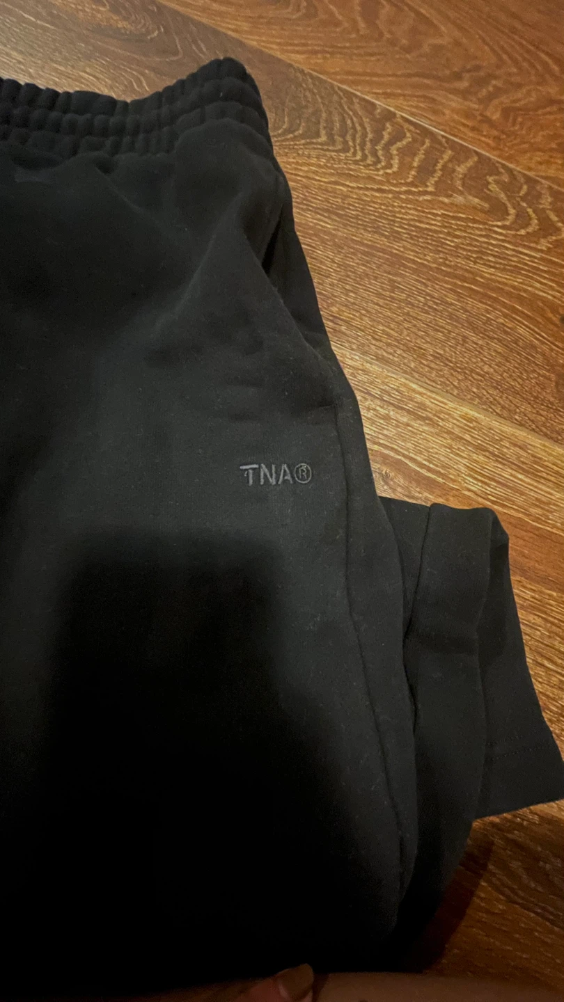 TNA Sweatfleece Cozy Fleece Wide Boyfriend Fit Black 2XS - photo 3