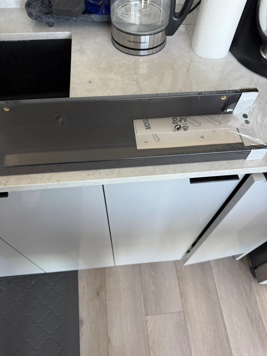 IKEA Mosslanda Picture Ledge - Black - 55cm thumbnail