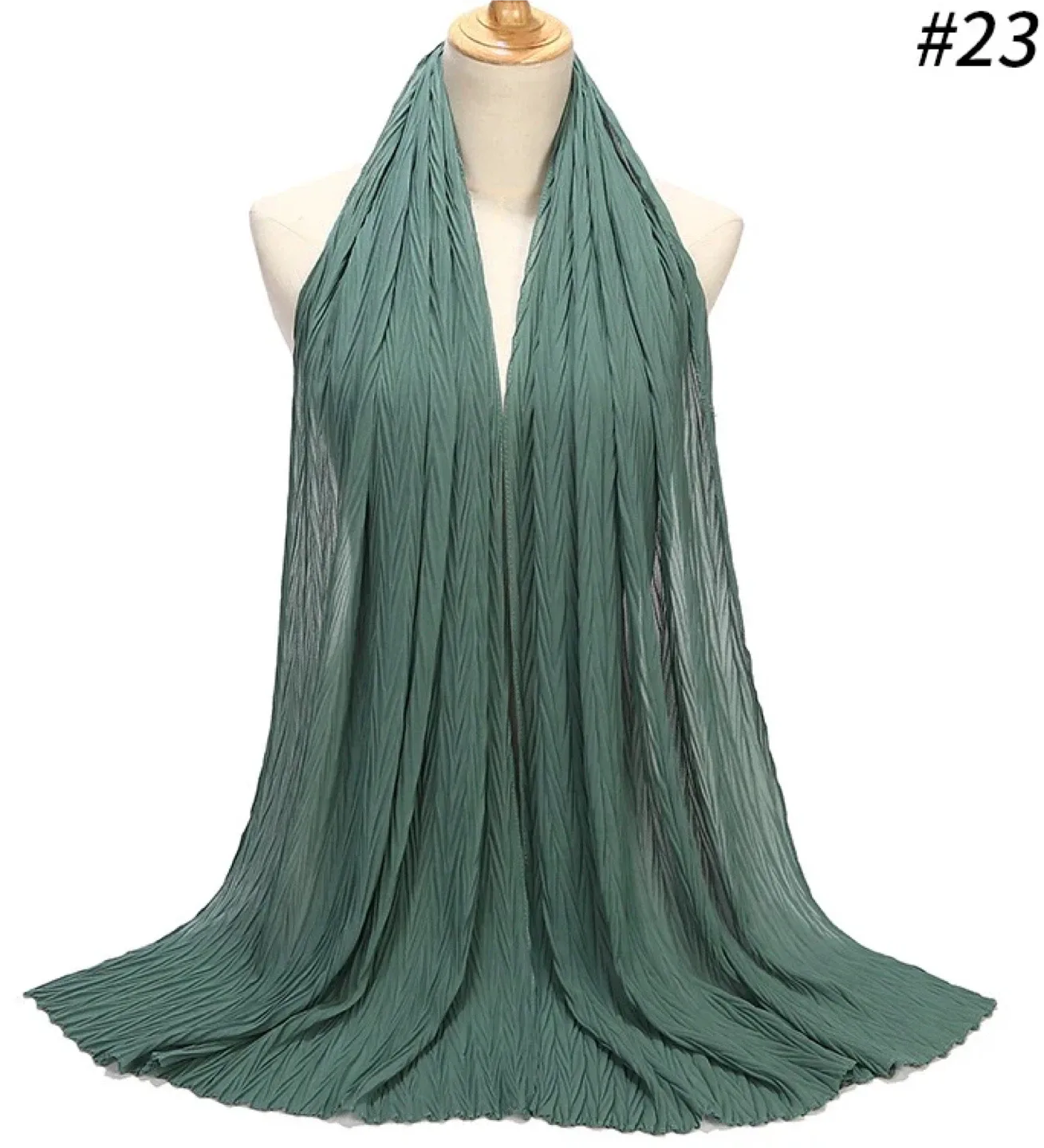 Dark Teal Crinkle Hijab/Shawl/Scarf thumbnail