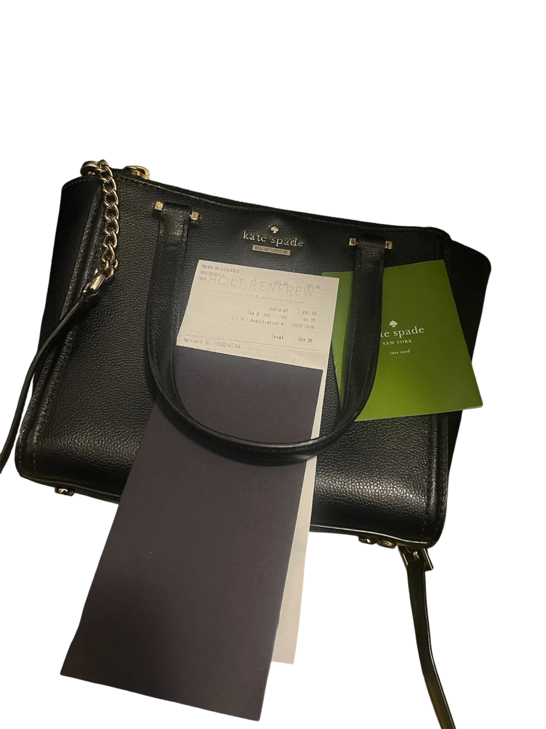 Kate Spade Black Leather Satchel image indicator(2)