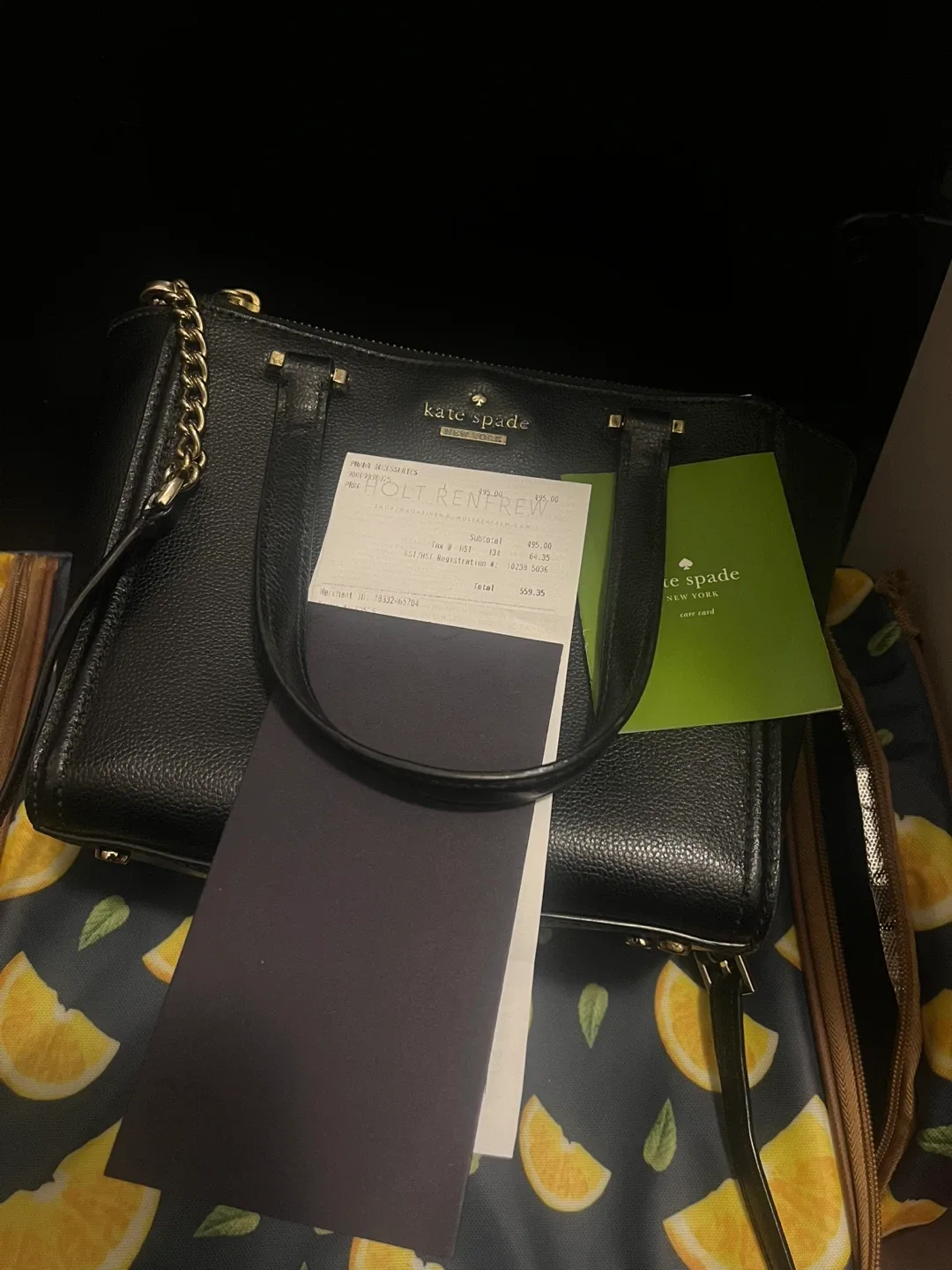 Kate Spade Black Leather Satchel image indicator(3)
