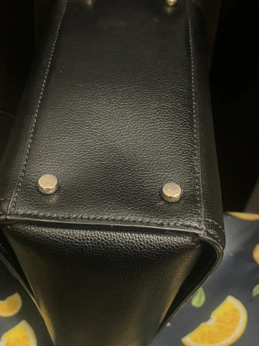 Kate Spade Black Leather Satchel image indicator(5)