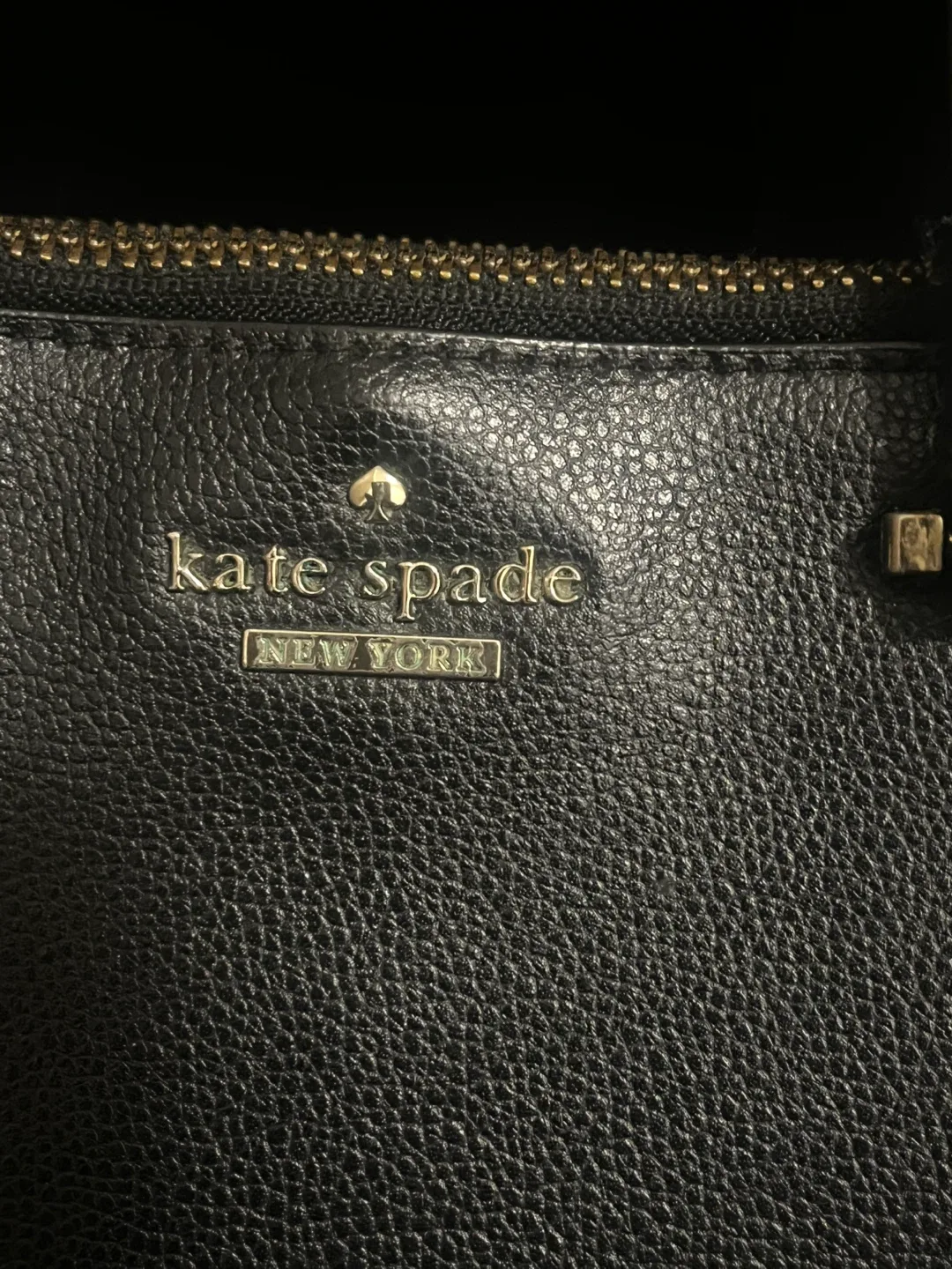 Kate Spade Black Leather Satchel image indicator(8)