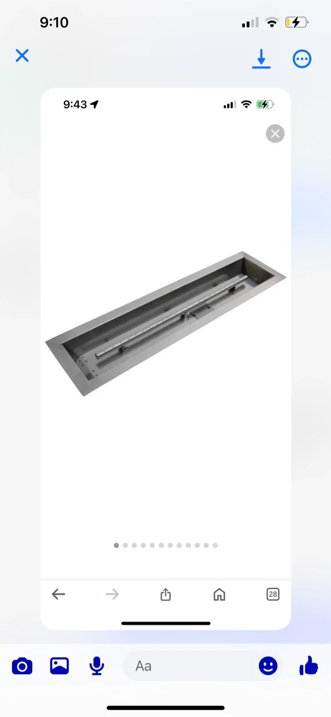 New Fire Pit Burner Insert thumbnail