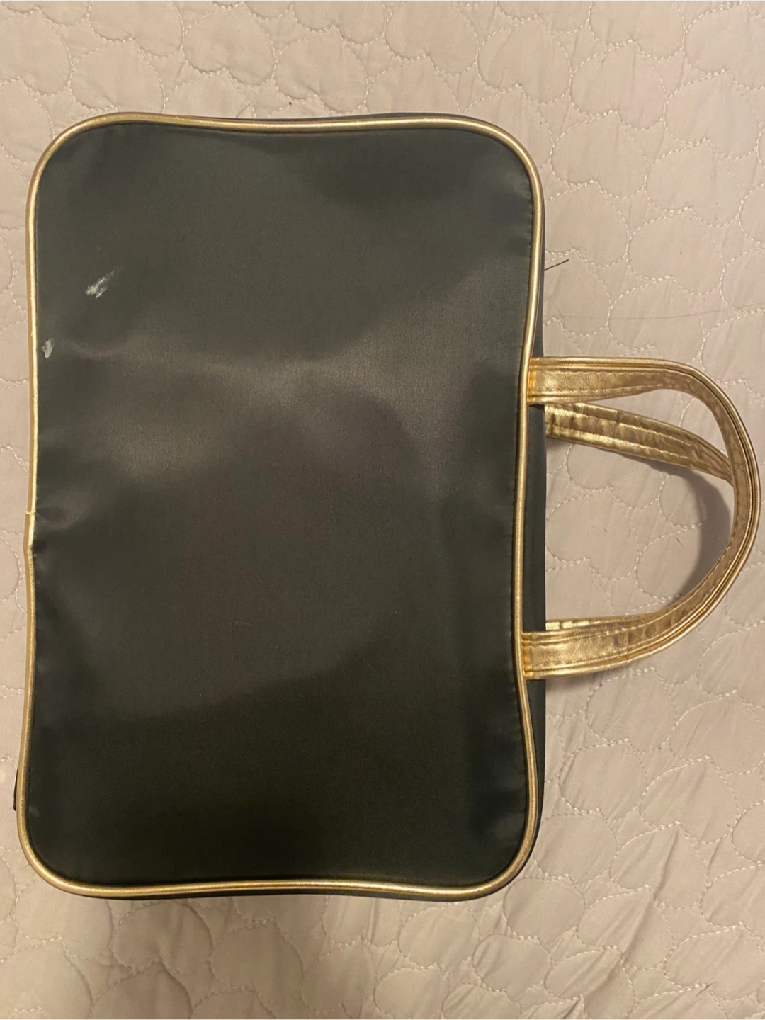Bebe Black & Gold Travel Toiletry Bag - photo 2