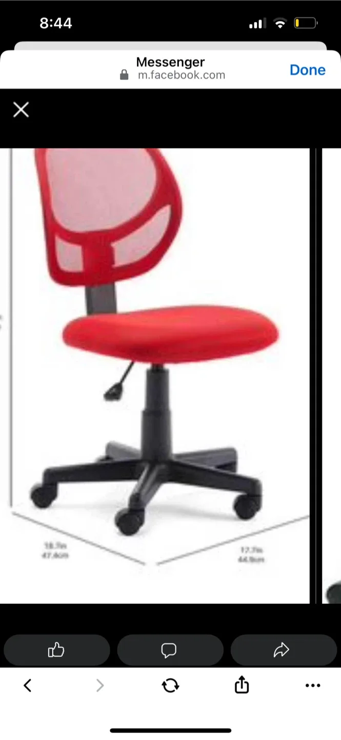 New Red Office Desk Chair image indicator(2)