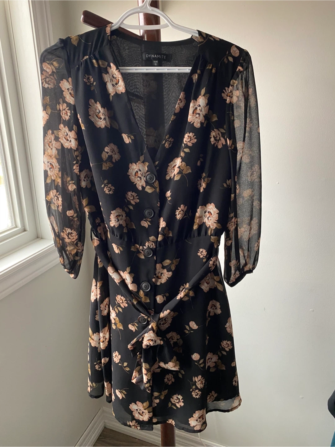 Dynamite Floral Print Mini Dress