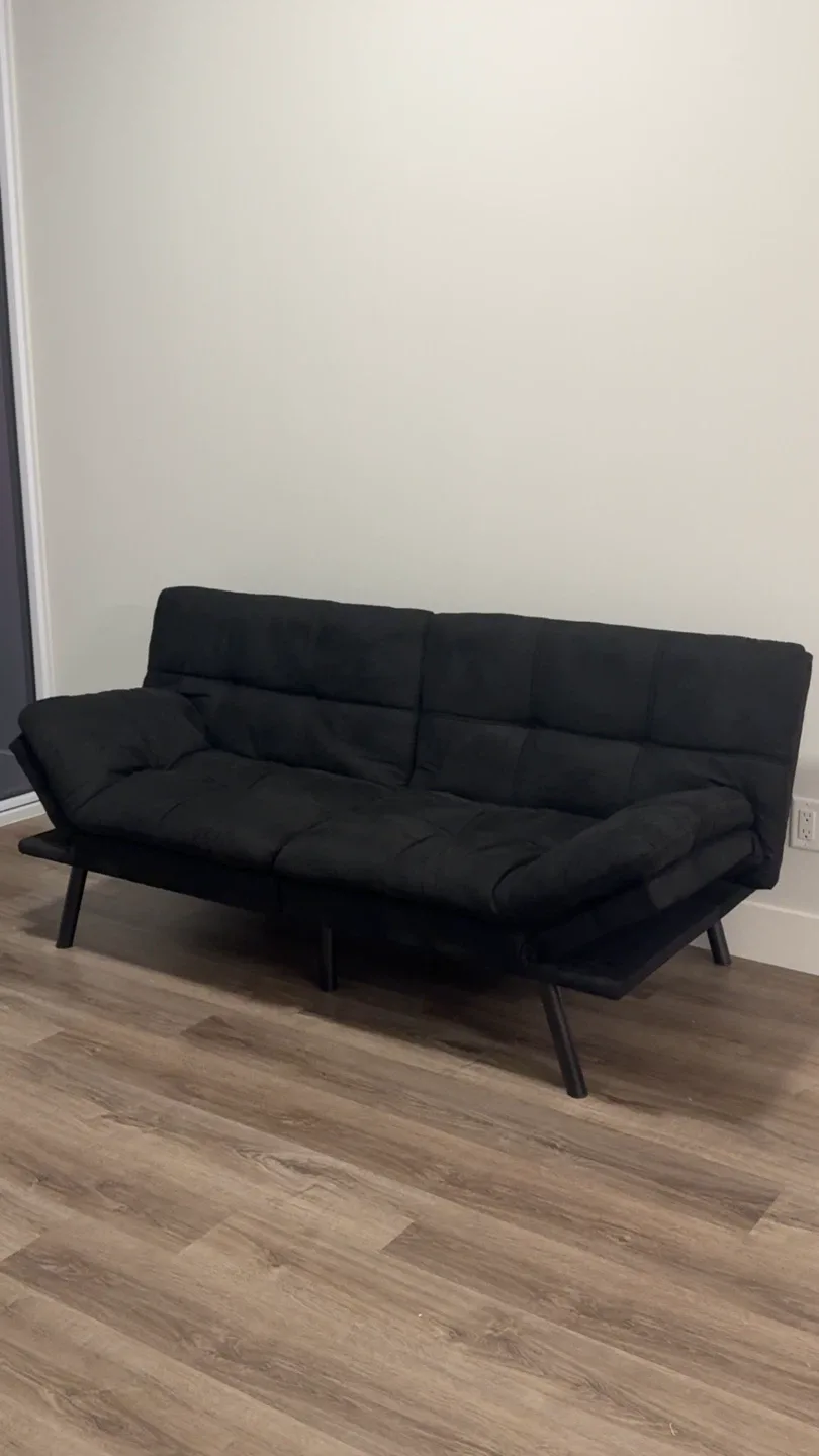 Black futon Couch