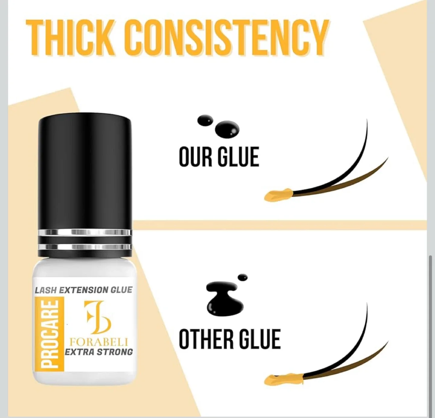 Forabeli Pro Care Eyelash Extension Glue - Black image indicator(8)