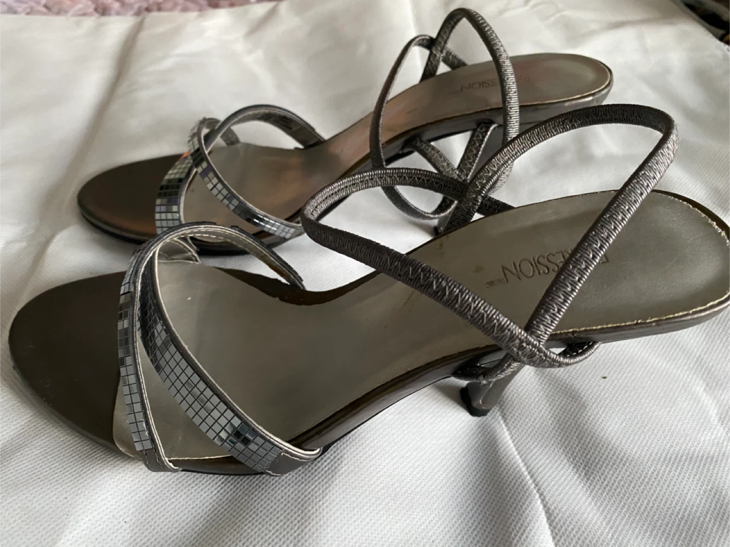 Silver party heels - photo 3