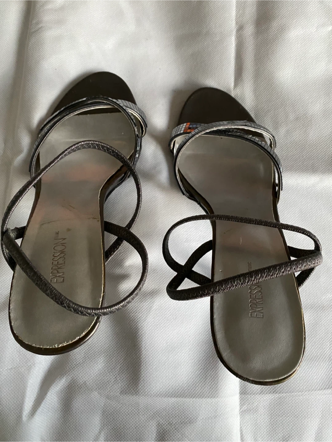 Silver party heels - photo 2