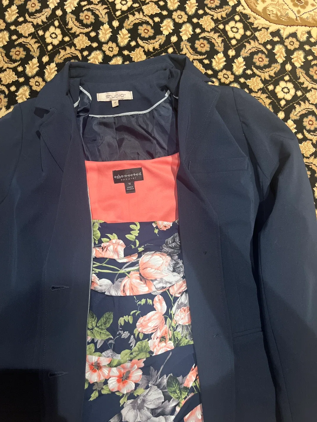 Connected Apparel Floral Dress with Jacket image indicator(2)