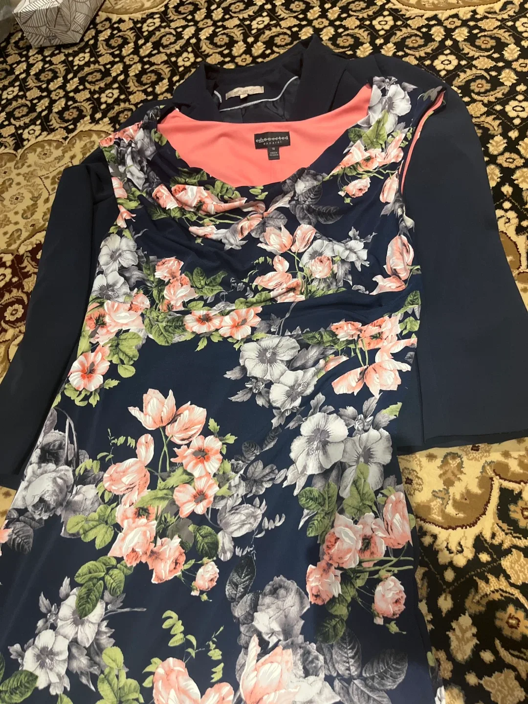 Connected Apparel Floral Dress with Jacket image indicator(3)