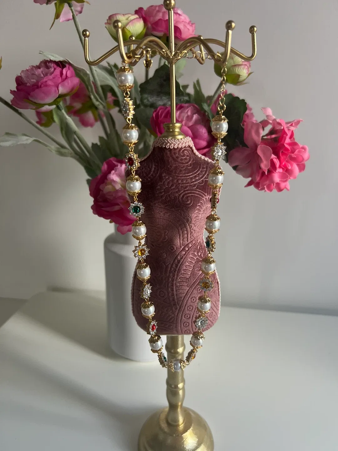 Beaded Pearl Necklace image indicator(2)