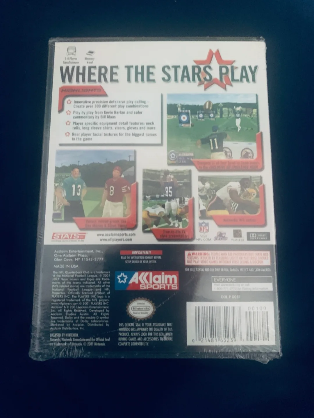 Sealed NFL QB Club 2002 (Nintendo GameCube, 2001) image indicator(3)