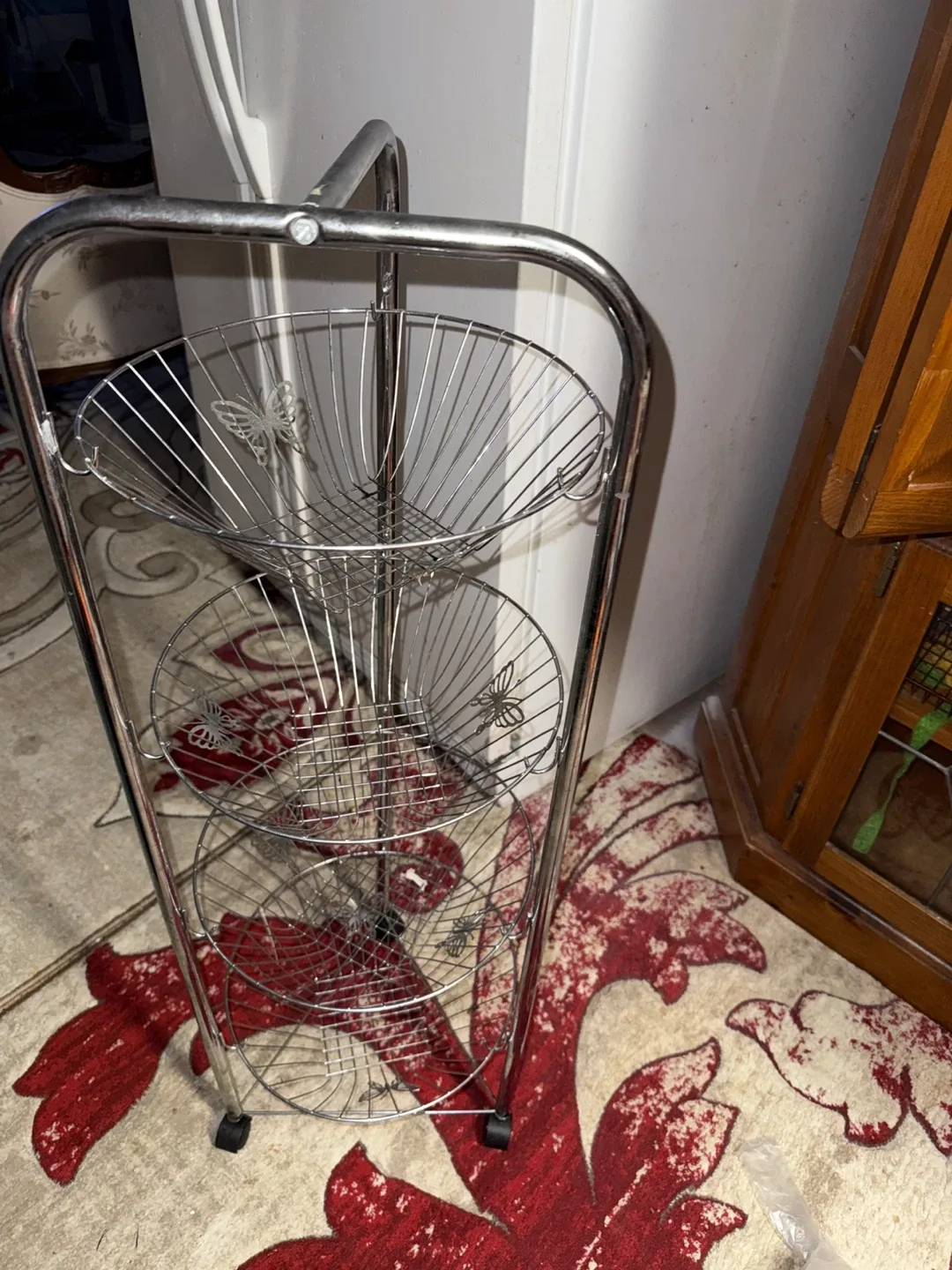 Silver Wire Fruit/Vegetable Storage Rack thumbnail