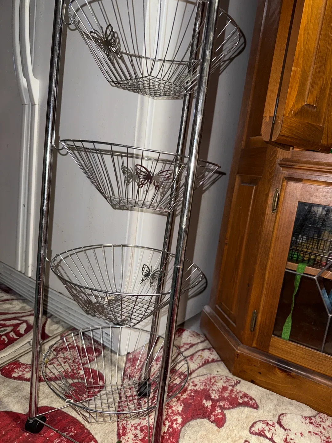 Silver Wire Fruit/Vegetable Storage Rack image indicator(3)