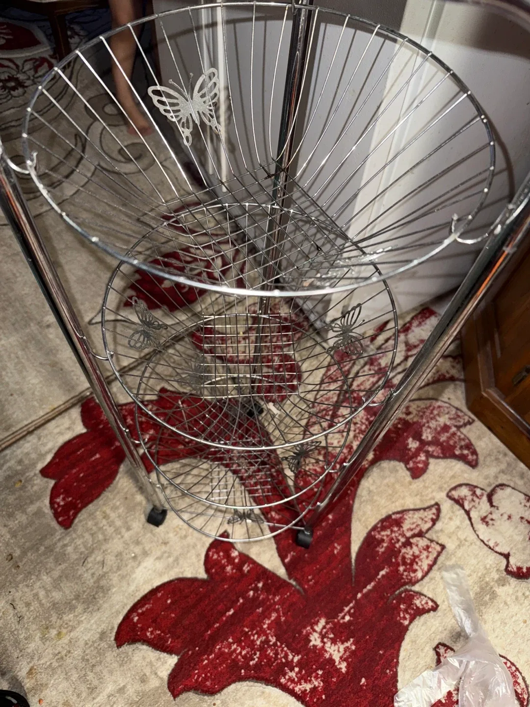 Silver Wire Fruit/Vegetable Storage Rack image indicator(2)