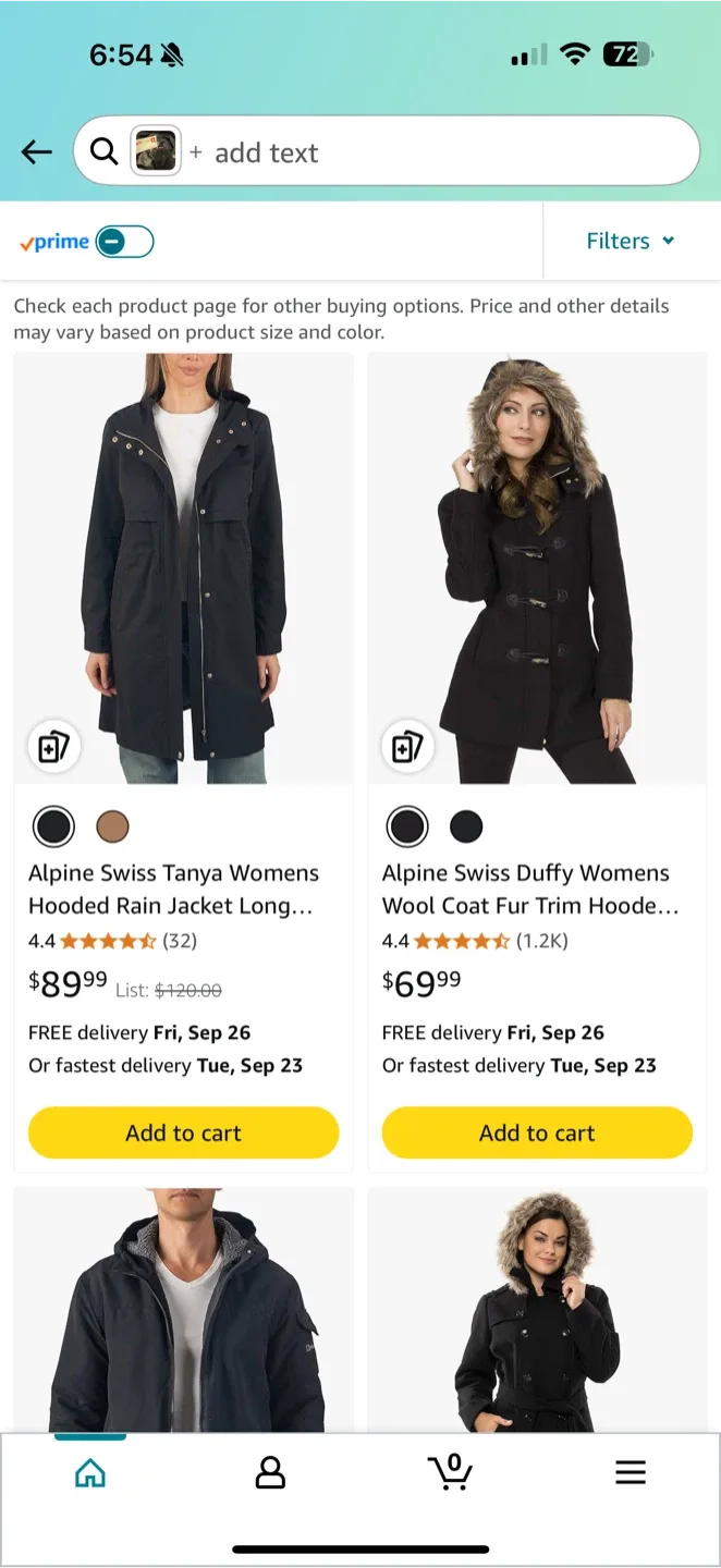 Alpine Swiss Tanya Hooded Rain Jacket - Long thumbnail