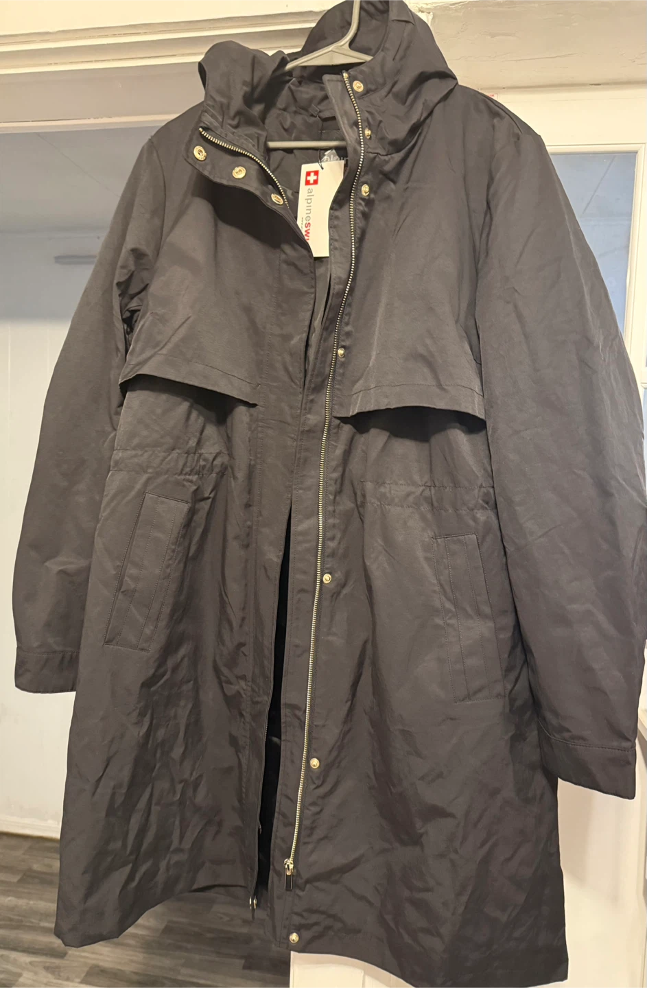 Alpine Swiss Tanya Hooded Rain Jacket - Long - photo 4