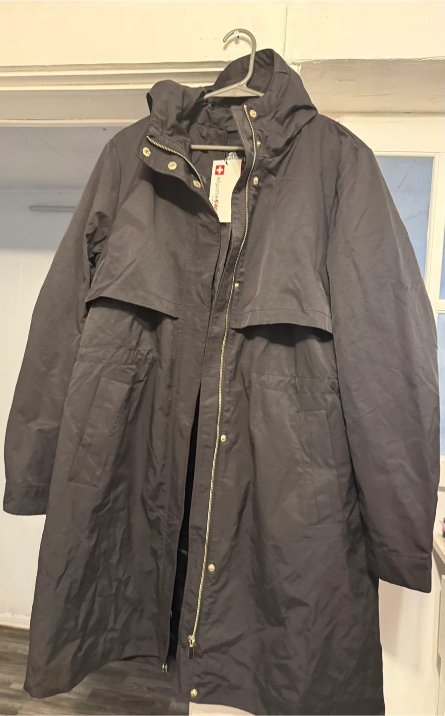 Alpine Swiss Tanya Hooded Rain Jacket - Long - photo 3