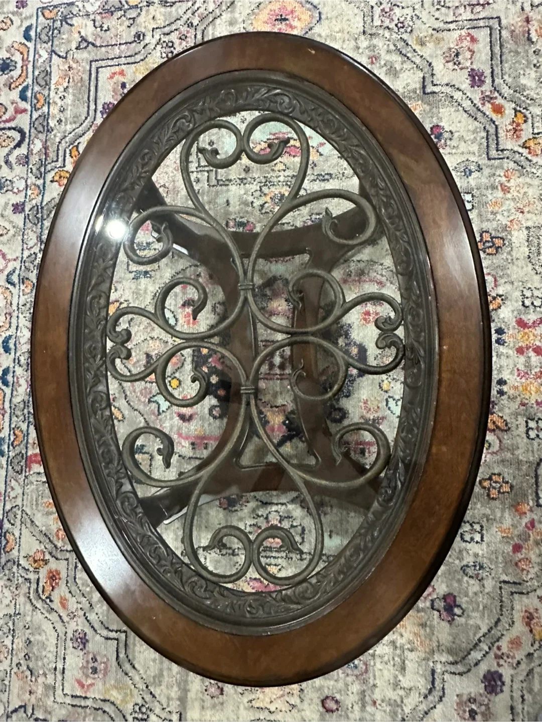 Round Glass Top Coffee Table image indicator(4)