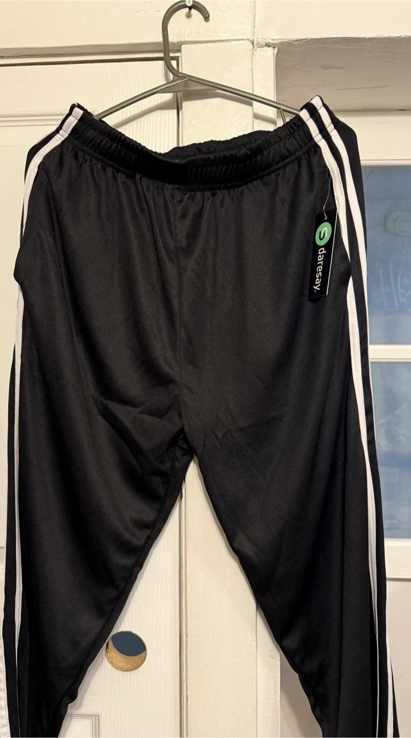 Daresay Track Pants - Black and Gray thumbnail