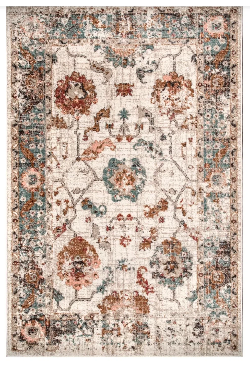 Area Rug - Floral Pattern
