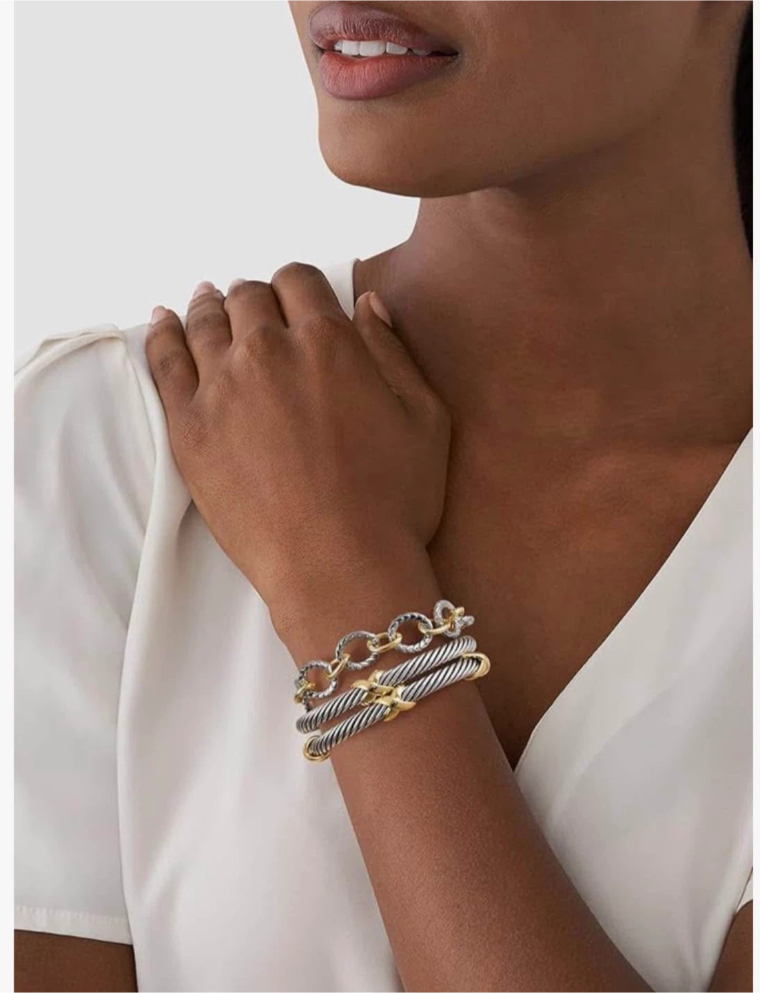 Cable Bracelets Set - photo 3