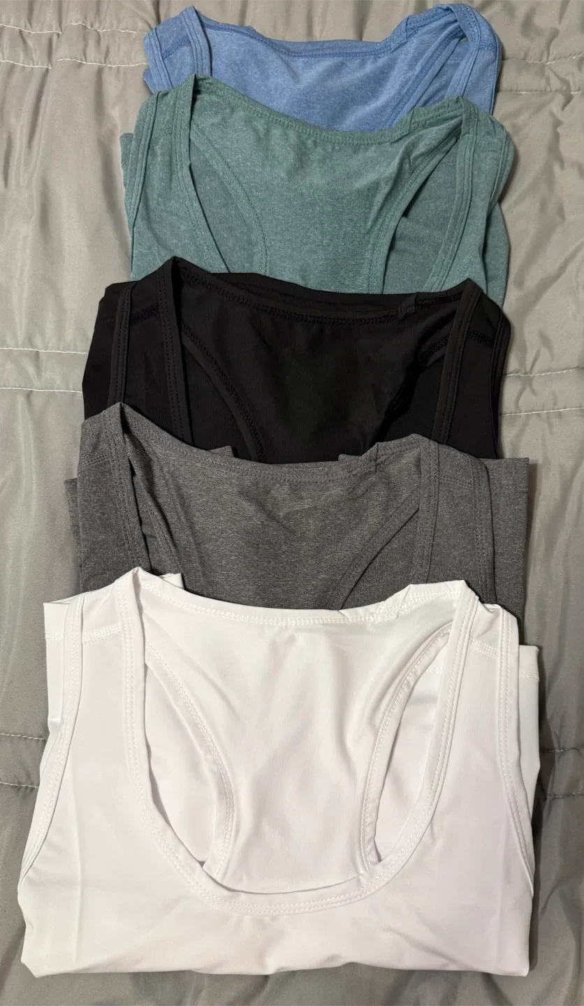 Lot of 5 Racerback Tank Tops thumbnail