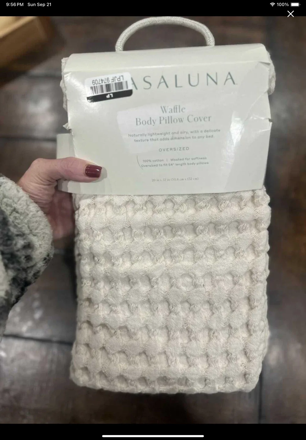 NEW Casaluna Waffle Body Pillow Cover - Oversized thumbnail