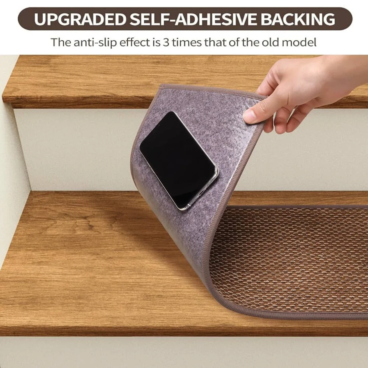 Brand new BONACA Linen Stair Treads Non Slip image indicator(8)