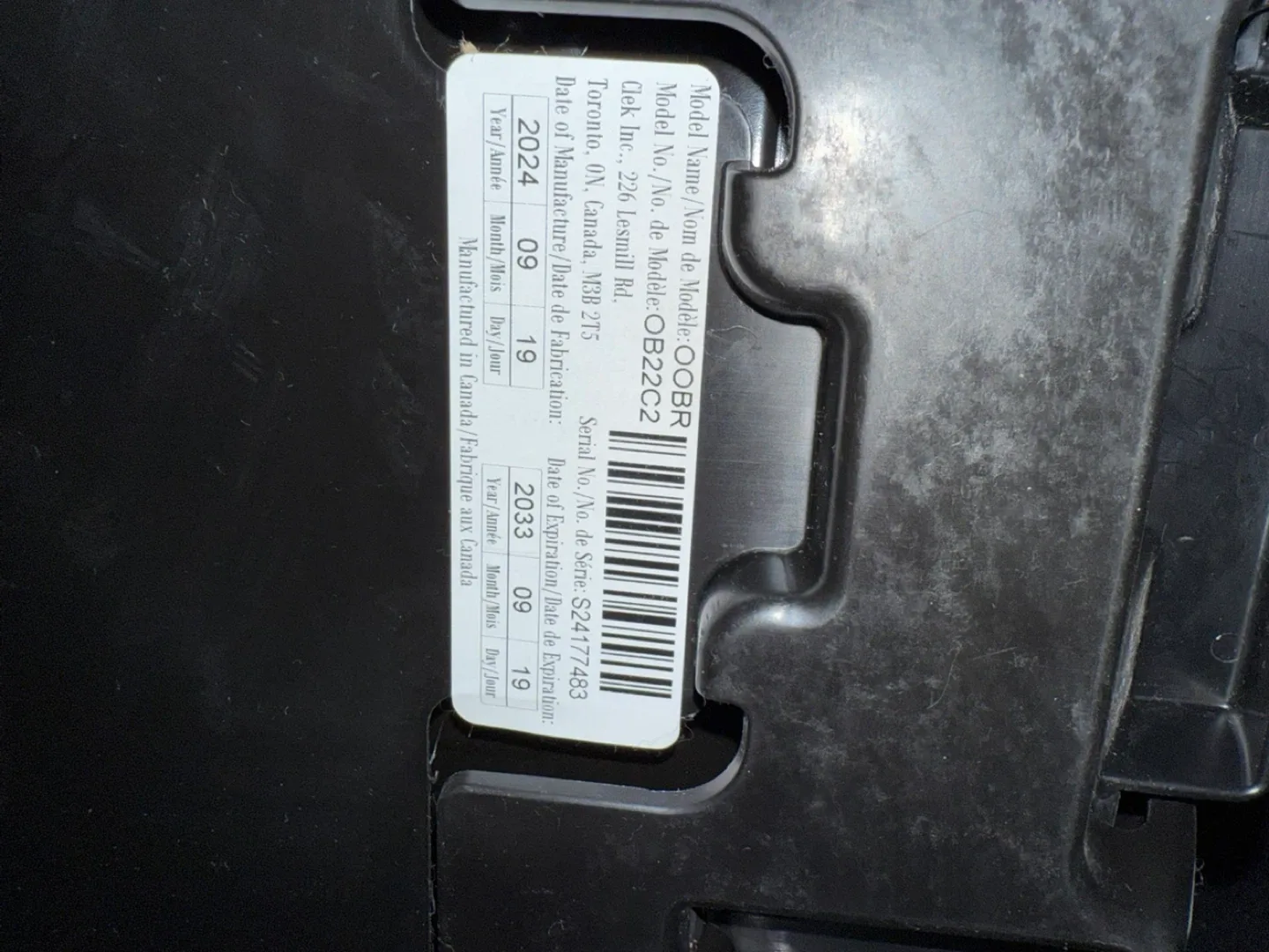 Clek Oobr Booster Car Seat - Black image indicator(8)